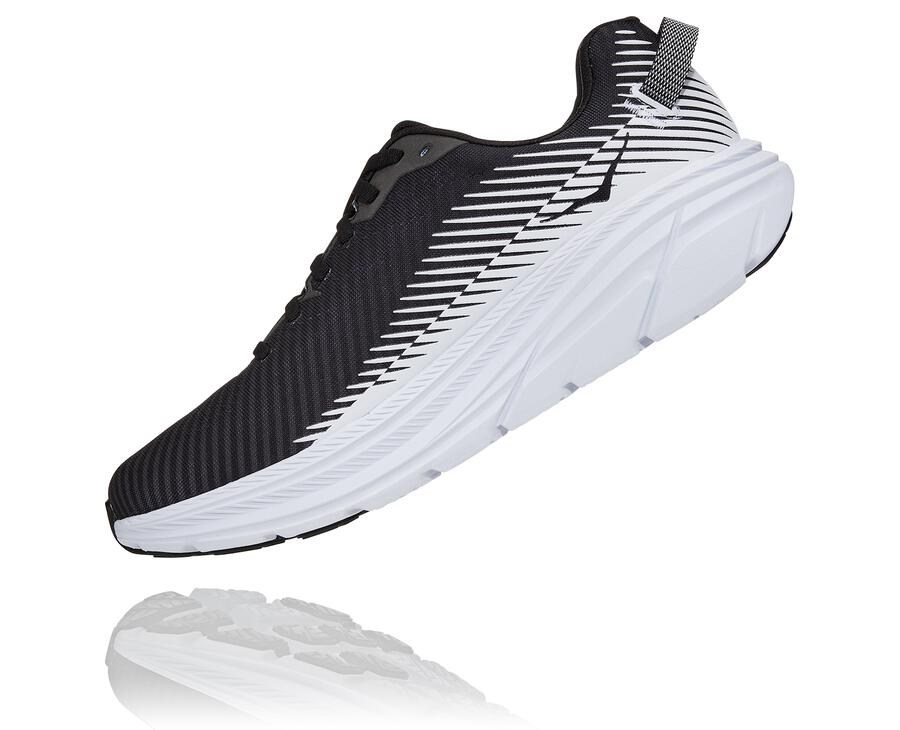 Tenis Hoka One One Masculino Pretas/Branco - Rincon 2 - 465-YFJUXB